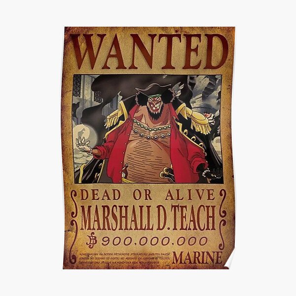 One Piece Wanted Posters Redbubble