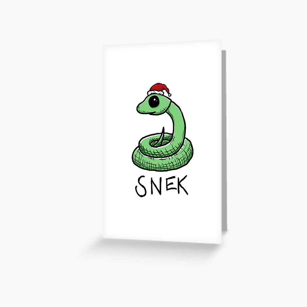 Christmas Snek Greeting Card