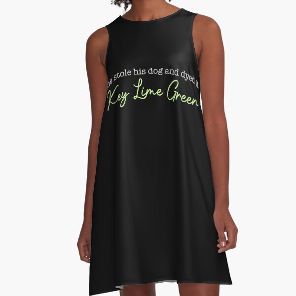 Neon Green Dog Lime Graphic T-Shirt Dress | Redbubble