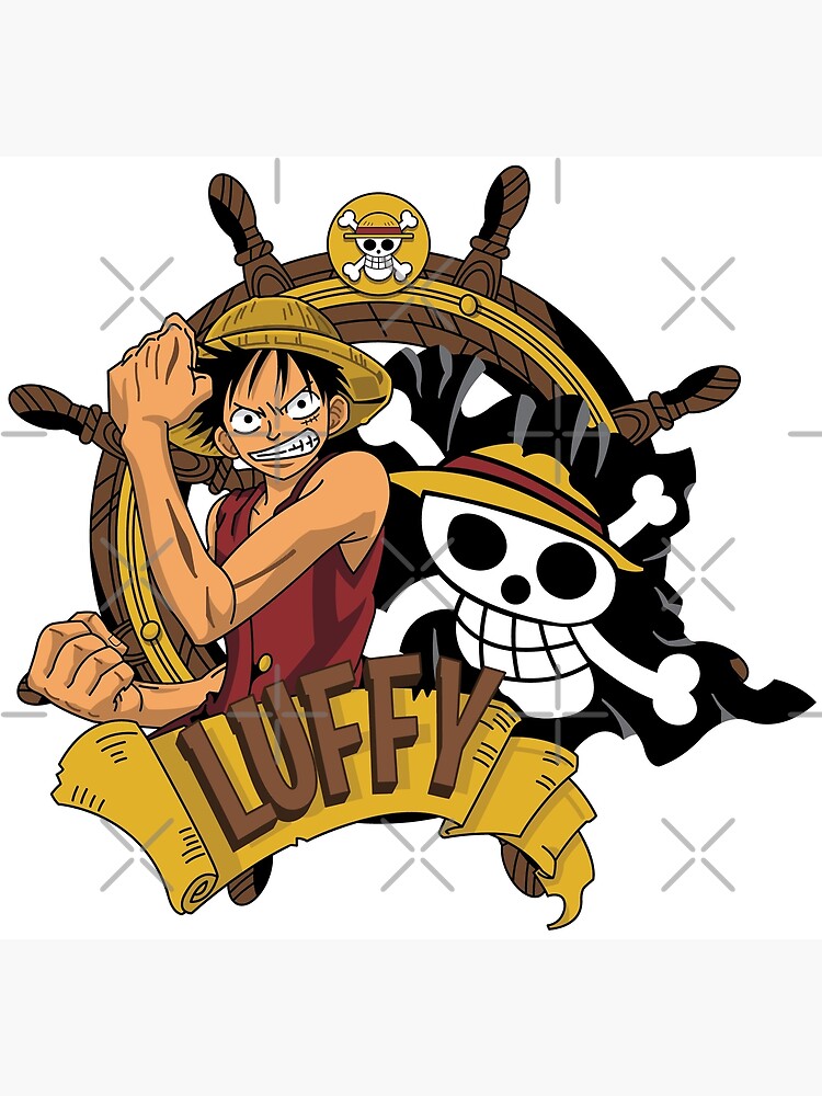 "Monkey B Luffy Emblem" Poster By TheGrooveShack | Redbubble