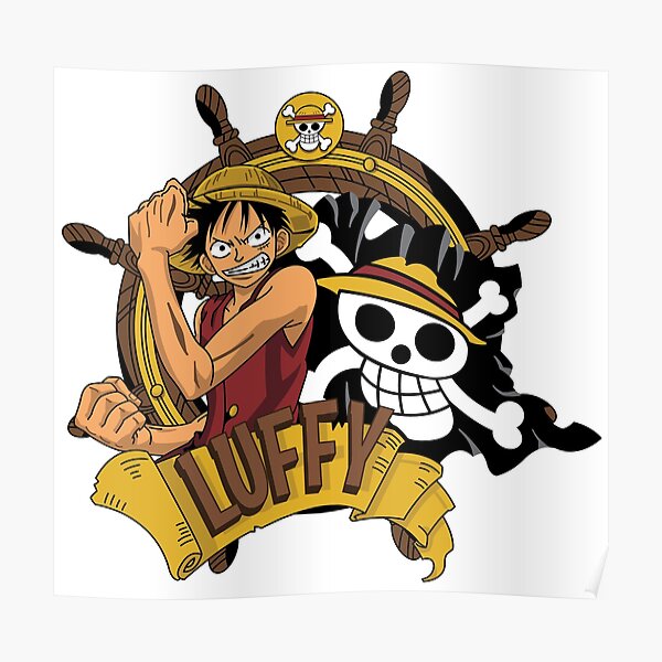 Póster «Monkey B Luffy Emblema» De TheGrooveShack | Redbubble