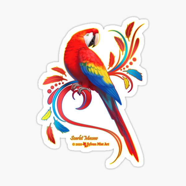 Item preview, Scarlet Macaw designed and sold by sylvanmist.