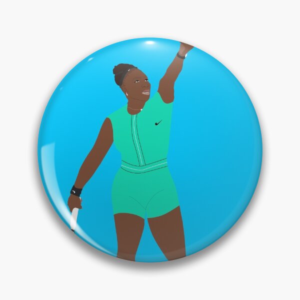 Item preview, Serena Williams Australian Open Vector Illustration designed and sold by bazostudio.