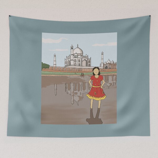 Item preview, The Taj Mahal in India: girl standing in Yamuna river designed and sold by Smith and Co..