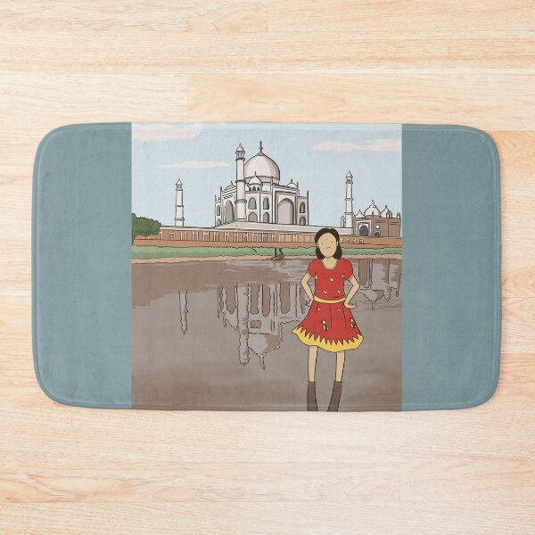 Item preview, The Taj Mahal in India: girl standing in Yamuna river designed and sold by Smith and Co..