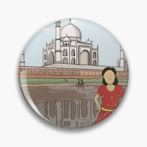 Item preview, The Taj Mahal in India: girl standing in Yamuna river designed and sold by Smith and Co..
