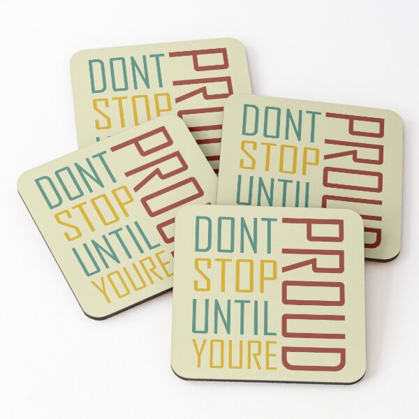Item preview, dont stop until youre proud - retro vintage designed and sold by WilliamsGFX.
