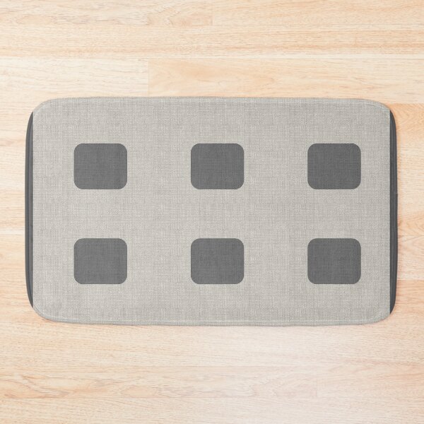 Item preview, Mid Century Modern Grey Cream Block Print designed and sold by Gene Brown Designs.