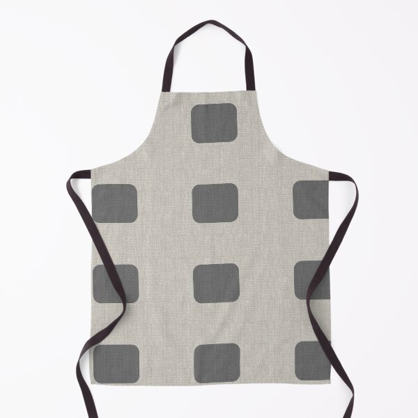 Item preview, Mid Century Modern Grey Cream Block Print designed and sold by Gene Brown Designs.