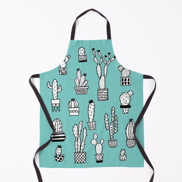 Item preview, Cactus en macetas en cian designed and sold by Aidi Riera.