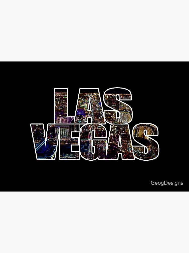 Las Vegas lettering Neon Black Edition by GeogDesigns