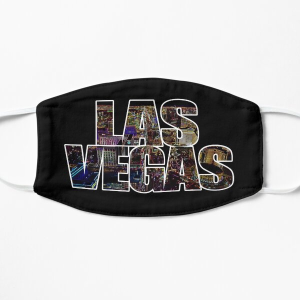 Las Vegas lettering Neon Black Edition Mask