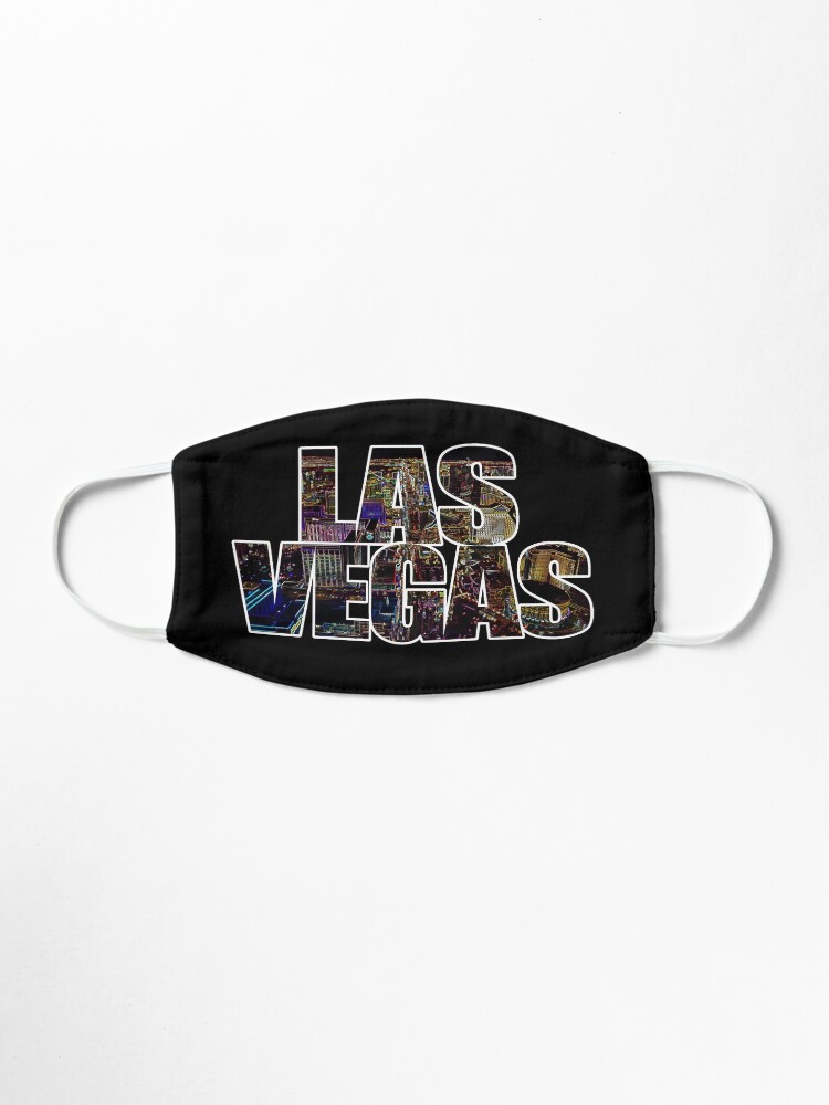 Alternate view of Las Vegas lettering Neon Black Edition Mask