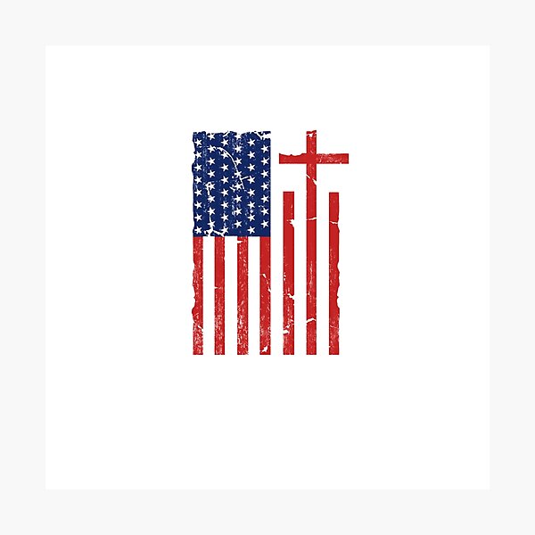 Item preview, Christian American Flag Design designed and sold by impac8designs.