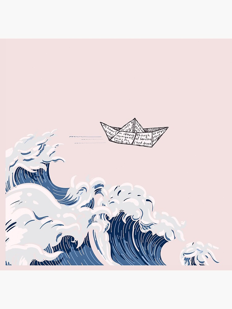Bolsa de tela «Diseño dibujo arte océano olas mar barco papel » de MaMoAn |  Redbubble