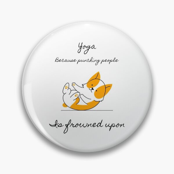 Item preview, Yoga - Because Punching People Is Frowned Upon designed and sold by redsgifts.