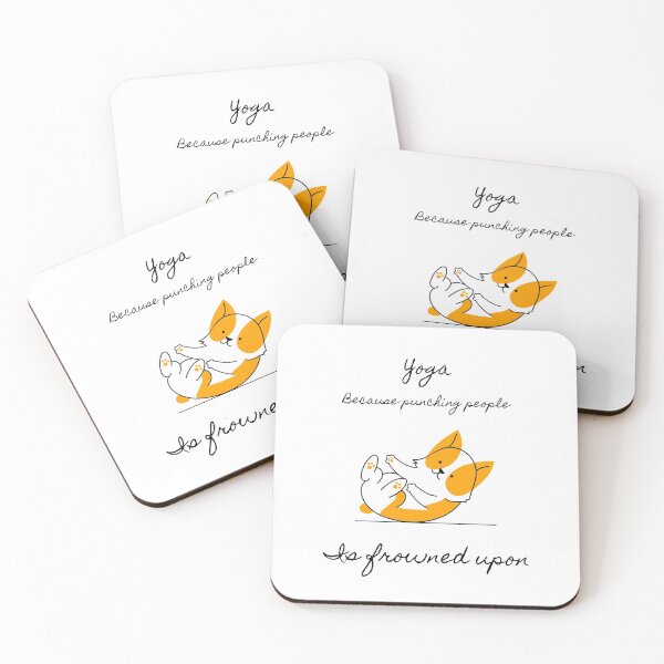 Item preview, Yoga - Because Punching People Is Frowned Upon designed and sold by redsgifts.