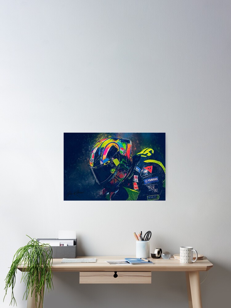 Thumbnail 1 of 3, Poster, Valentino Rossi #46 designed and sold by ginokelleners.