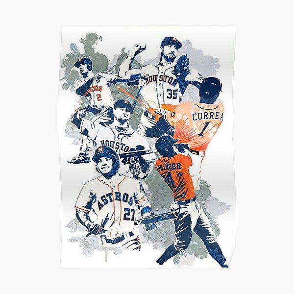  Houston Astros 2022 Baseball WorldSeries Champions Poster  Canvas Wall Art Large Size Modern Home Bedroom Office Wall Decor Collection  Gifts(A,Framed 12x14 inch): Posters & Prints