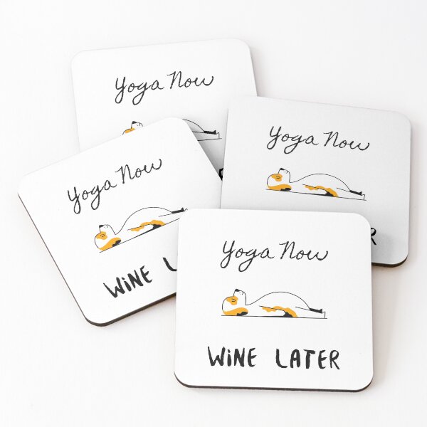 Item preview, Yoga Now, Wine Later designed and sold by redsgifts.