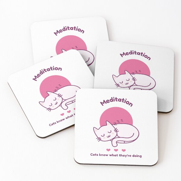 Item preview, Meditation, Cats know what they're doing designed and sold by redsgifts.