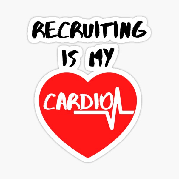 Item preview, Recruiting is my Cardio designed and sold by Sweet-A-Dsignz.