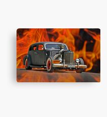 1938 Cadillac 'Lucifer's Limo' Canvas Print