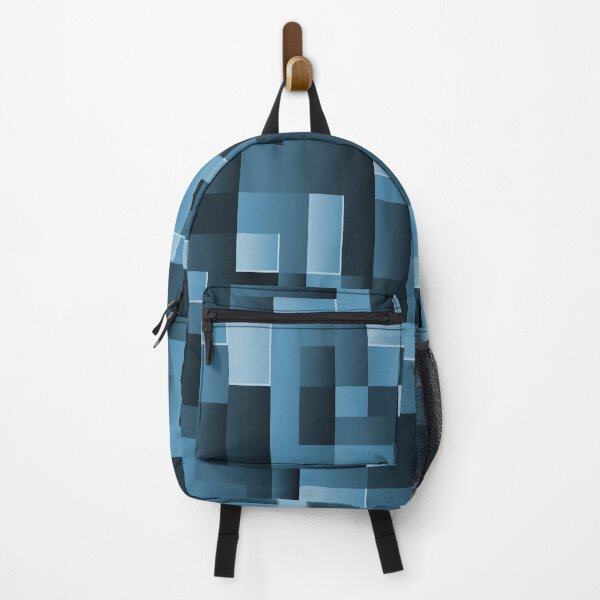 Item preview, Abstract blue geometric pattern designed and sold by likebakerdo.