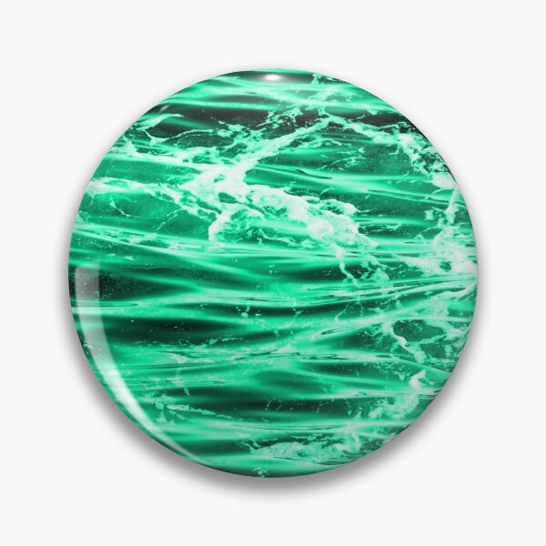 Item preview, Salpicaduras de olas del océano verde designed and sold by Ludovic Geusa.