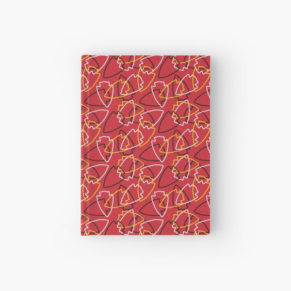 Chiefs Arrowhead Pattern on Red Hardcover Journal