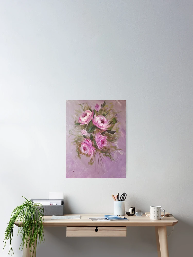 Thumbnail 2 of 3, Poster, Pink Roses designed and sold by Slh69.