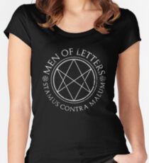 Supernatural - Men of Letters - Dark Women's Fitted Scoop T-Shirt