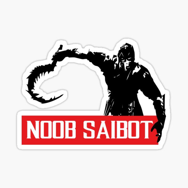Noob Stickers Redbubble - roblox noob saibot hack
