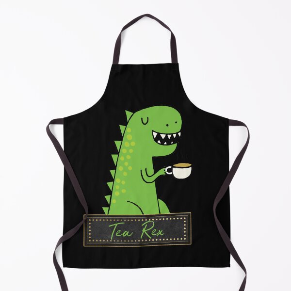Item preview, Tea Rex - Tea Loving Dinosaur (Fun Tea Pun) designed and sold by ColorfulMystic.