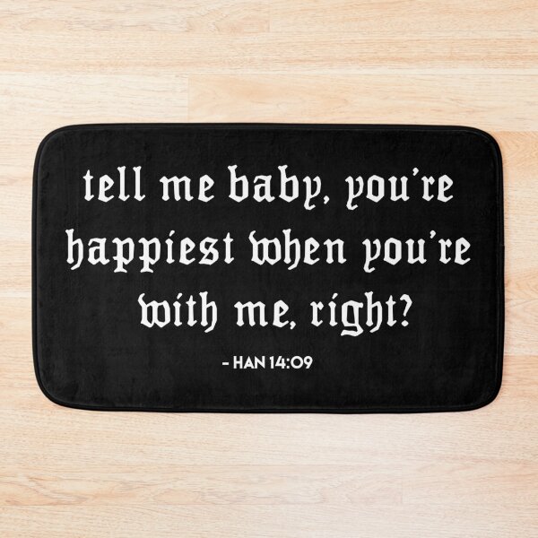 Item preview, STRAY KIDS Minsung Han Tell Me Baby Quote designed and sold by SugarSaint.