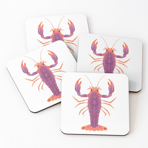Item preview, Radical Purple and Orange Reef Lobster designed and sold by narwhalwall.
