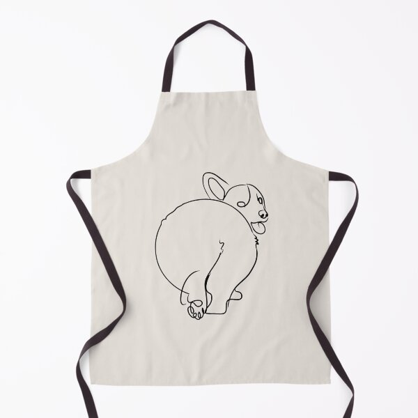Item preview, Corgi Dog Line Art designed and sold by TailTrails.