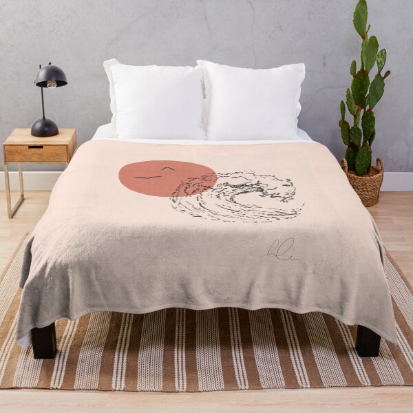 Item preview, Minimalist Sunset With Wave designed and sold by subtlesinstudio.