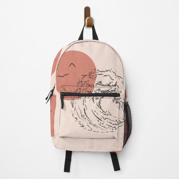 Item preview, Minimalist Sunset With Wave designed and sold by subtlesinstudio.