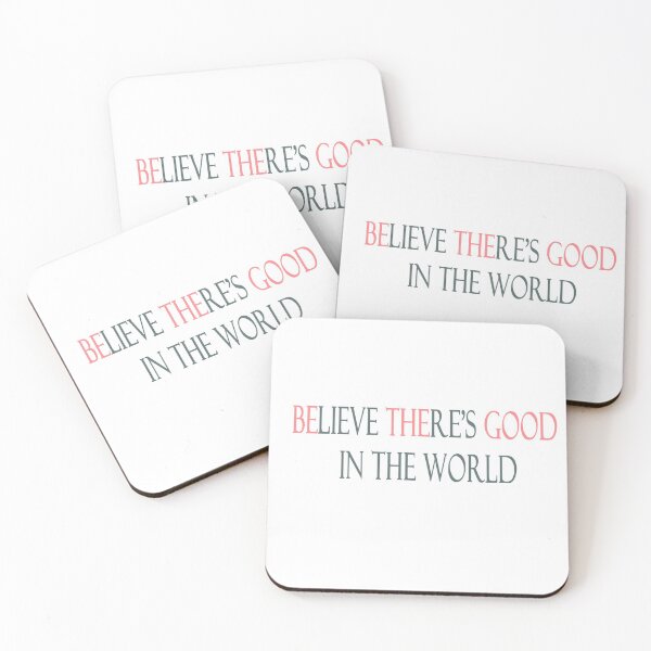 Item preview, Be the good/believe there's good (pink) designed and sold by Allie Rockhill.