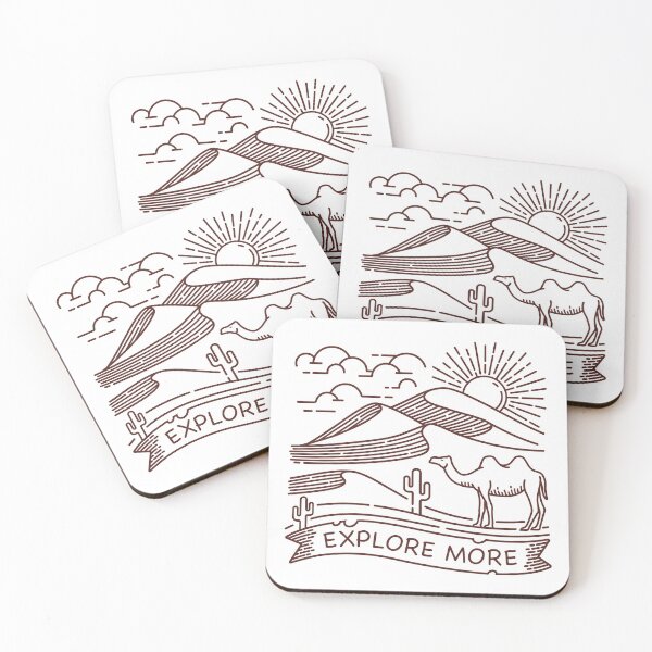Item preview, Sahara desert line illustration designed and sold by teenlabel.