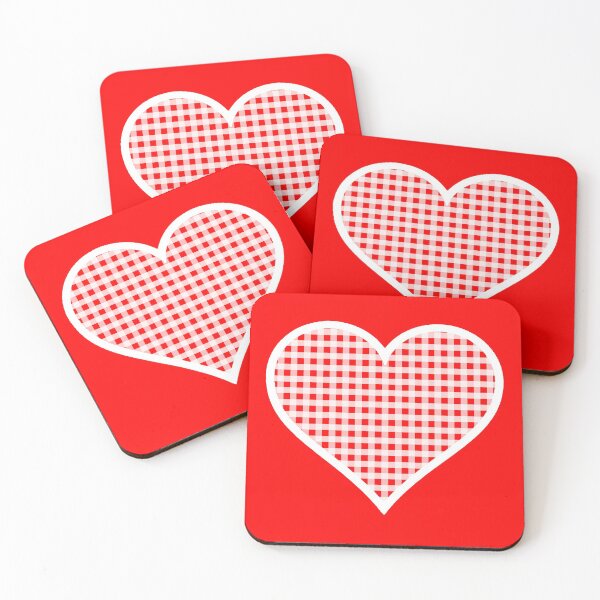 Item preview, Red and White Gingham Heart designed and sold by Bumblefuzzies.