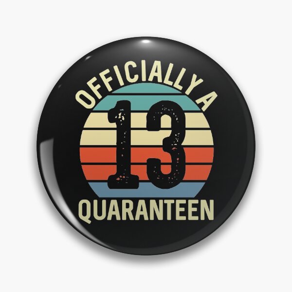 Item preview, Turning 13 years old in Quarantine Birthday Officially a Quaranteen Official Teenager 13th Bday Vintage 2020 Pun designed and sold by alenaz.