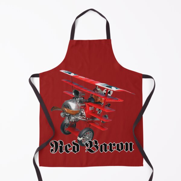 Item preview, Crazy funny Revell plastic kit: Manfred von Richthofen, The Red Baron and his Fokker Dr.1 on red background. designed and sold by PrintPit.