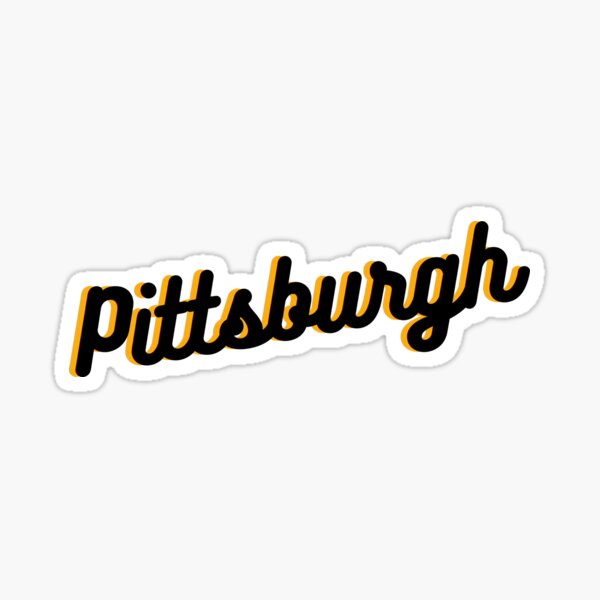"Pittsburgh" Sticker by brookehend Redbubble