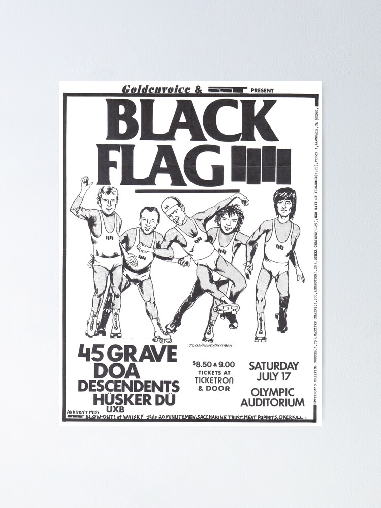 Black Flag Concert Poster 