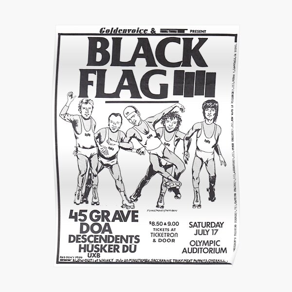 Black Flag - Concert Poster Poster