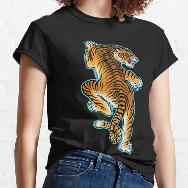 Tiger Emerald Forest King Vintage Tigers Mountain Animal Green T