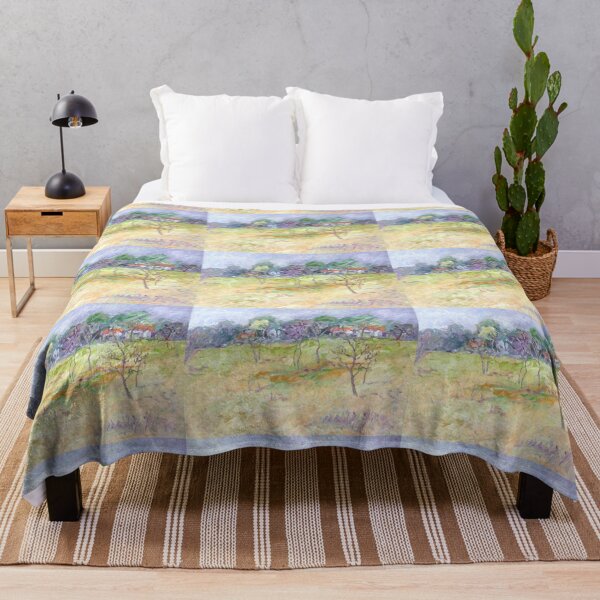 Item preview, Landscape painting with countryside fields designed and sold by garhoud.