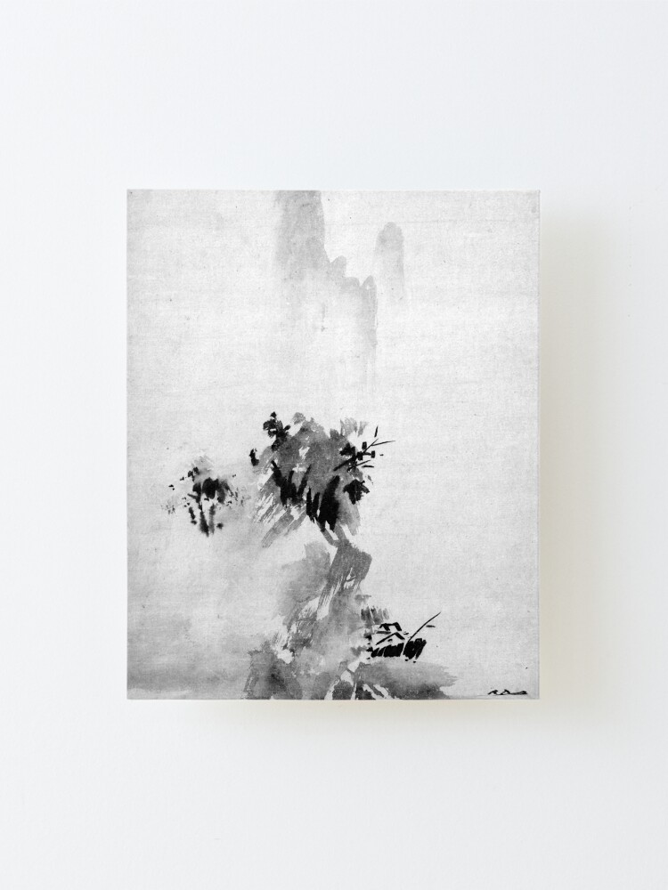 Alternate view of Sesshu Toyo Haboku-Sansui Landscape Mounted Print